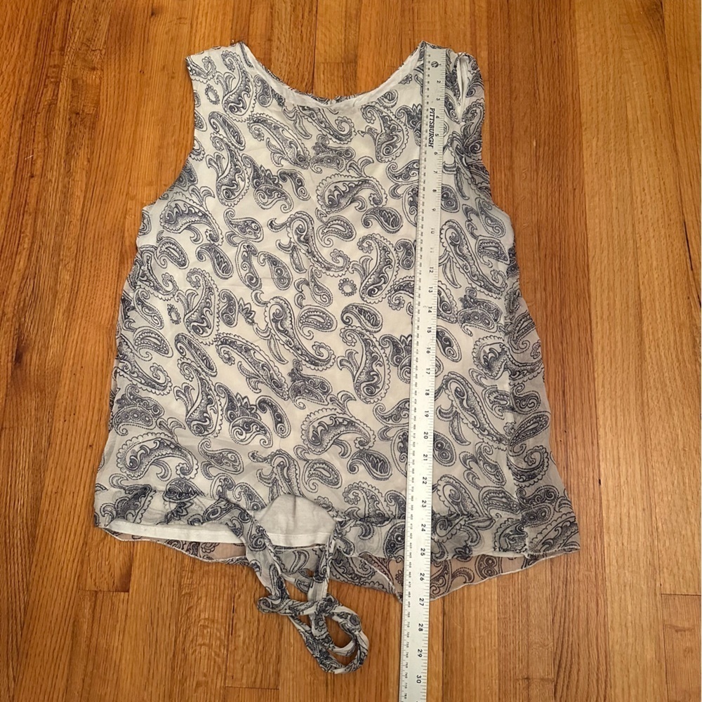Via Signoria silk sleeveless top size L (h8) - Picture 6 of 11